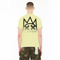 Cult's Heavyweight Short Sleeve Crew Neck Tee "Gradient" in Neon Yellow