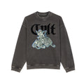 Cult's Novelty Fleece Crew Sweatshirt in Vintage Charcoal