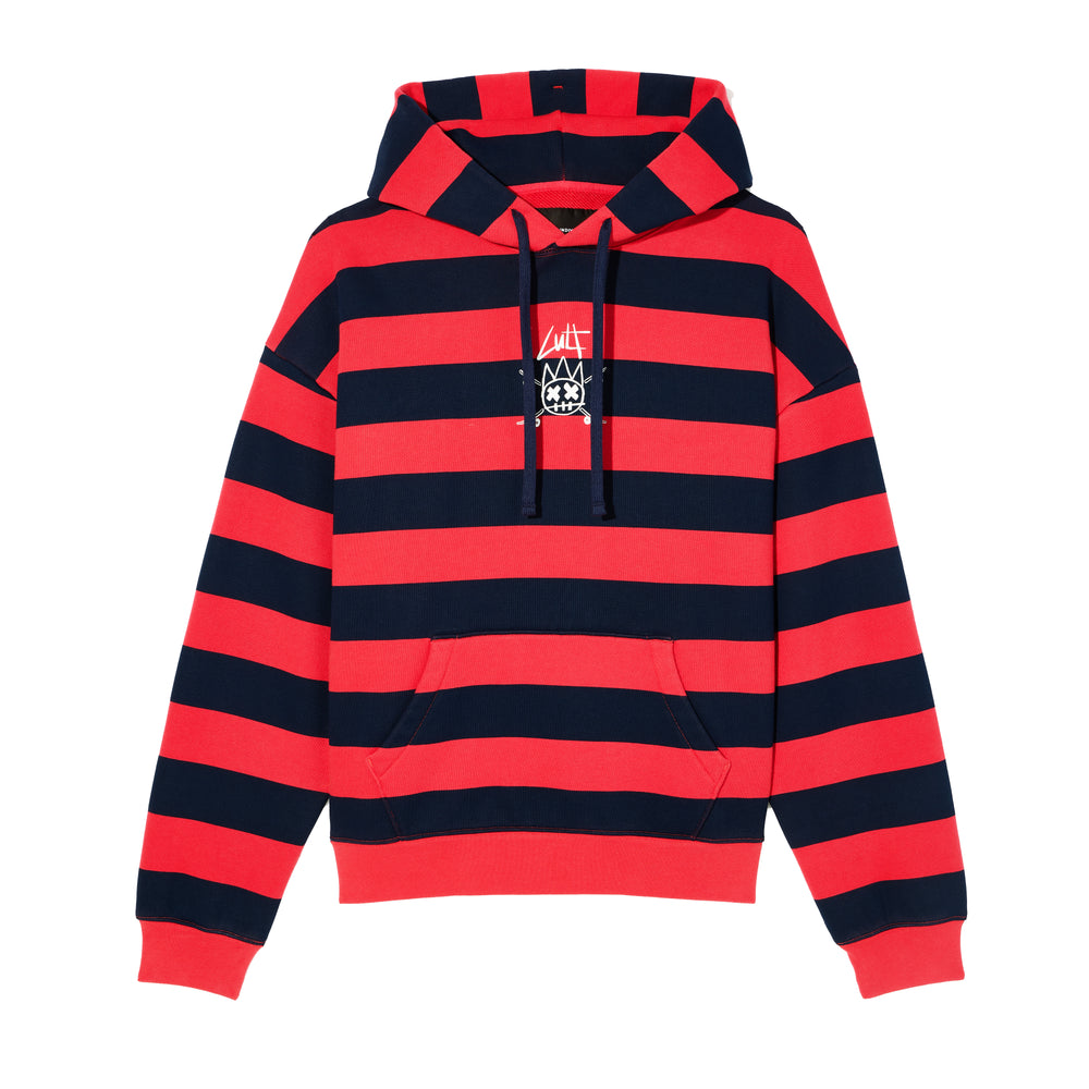 Cult's Pullover Novelty Hoody in Rouge Red / Midnight