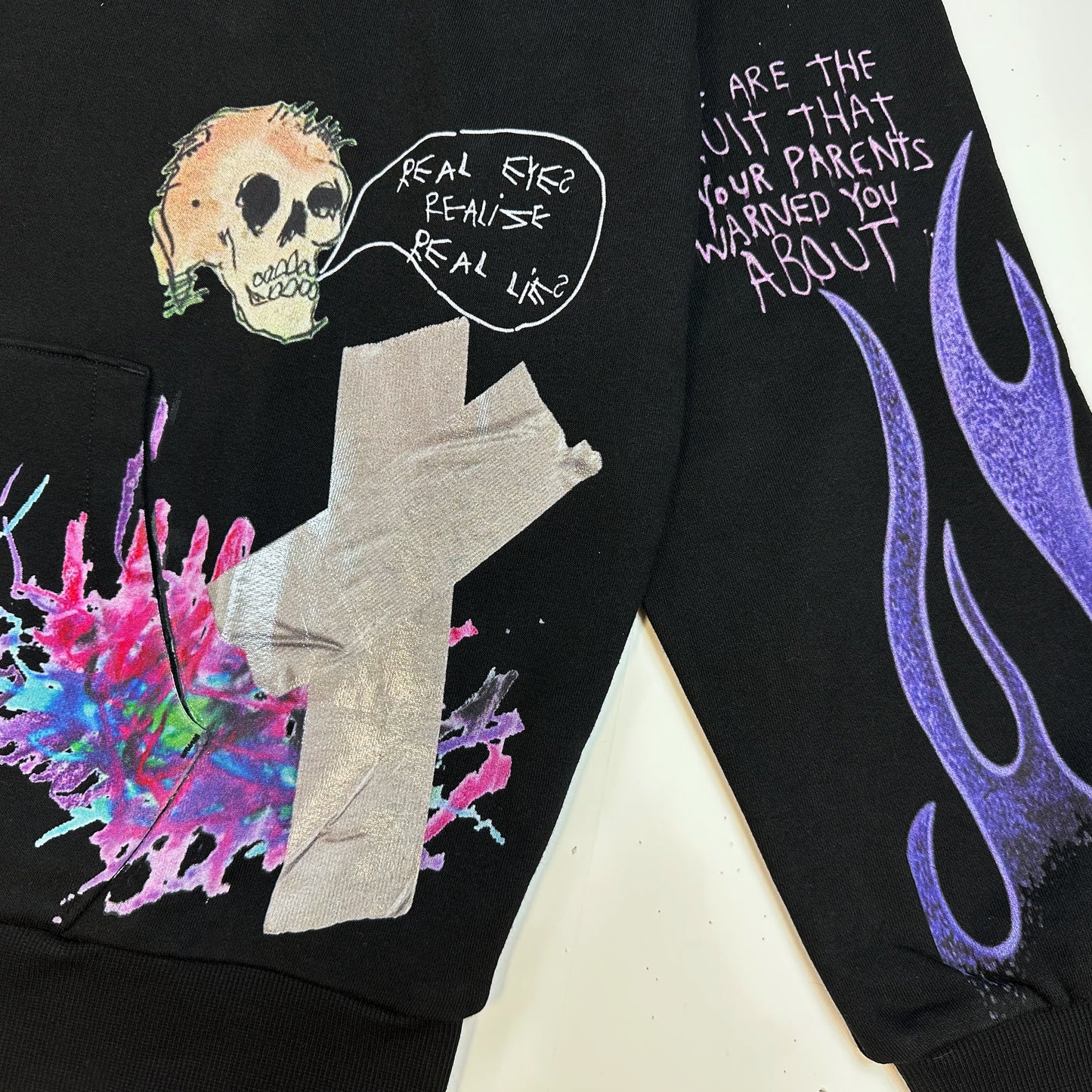 Cult's Pullover Novelty Hoody in Black