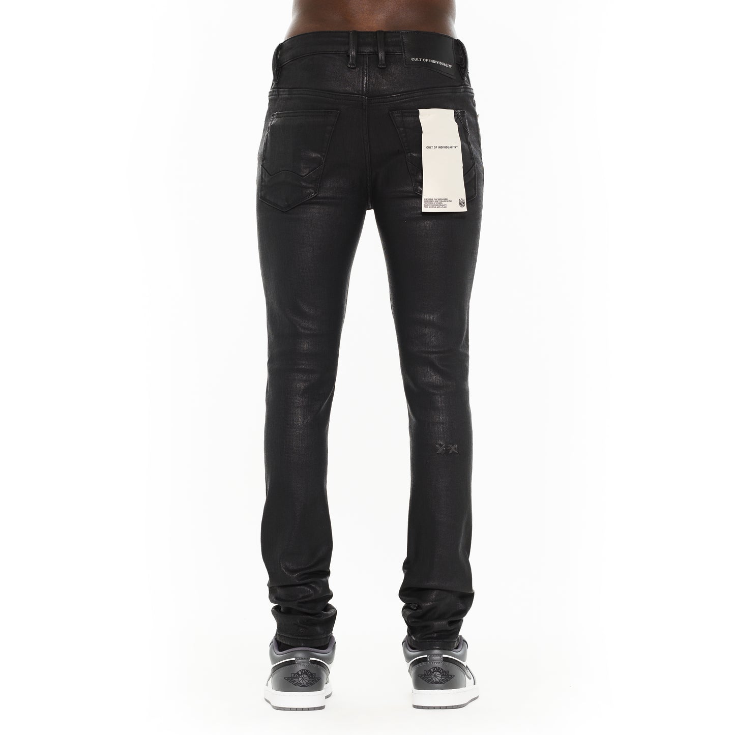 Cult's Punk Super Skinny 601 Jeans in Black Coated