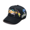 Cult's Logo Mesh Back Trucker Hat "Cult Graffiti" in Black