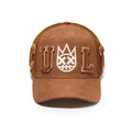 Cult's Logo Mesh Back Trucker Hat "Cult Chenille Suede" in Chocolate