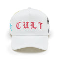 Cult's Logo Mesh Back Trucker Hat "Cult Community" in Winter White