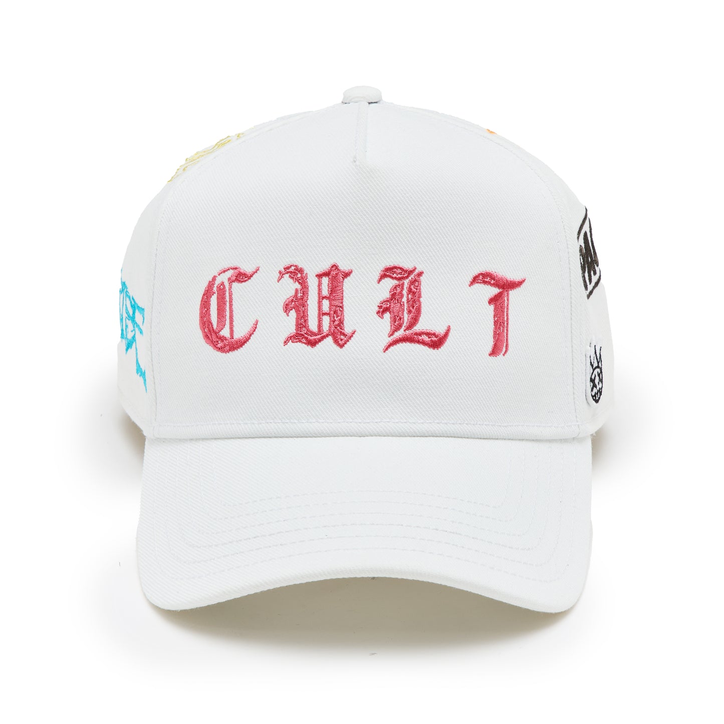 Cult's Logo Mesh Back Trucker Hat "Cult Community" in Winter White