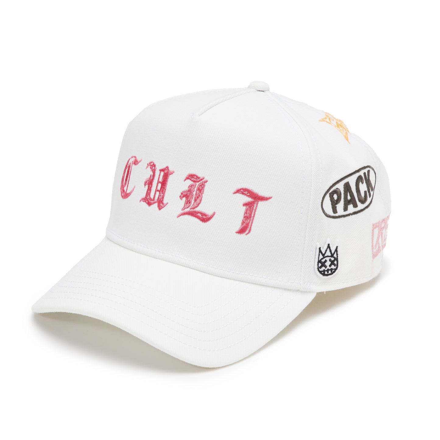 Cult's Logo Mesh Back Trucker Hat "Cult Community" in Winter White