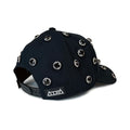 Cult x El Alfa Logo Crystal 5 Panel A Frame Trucker Hat in Black