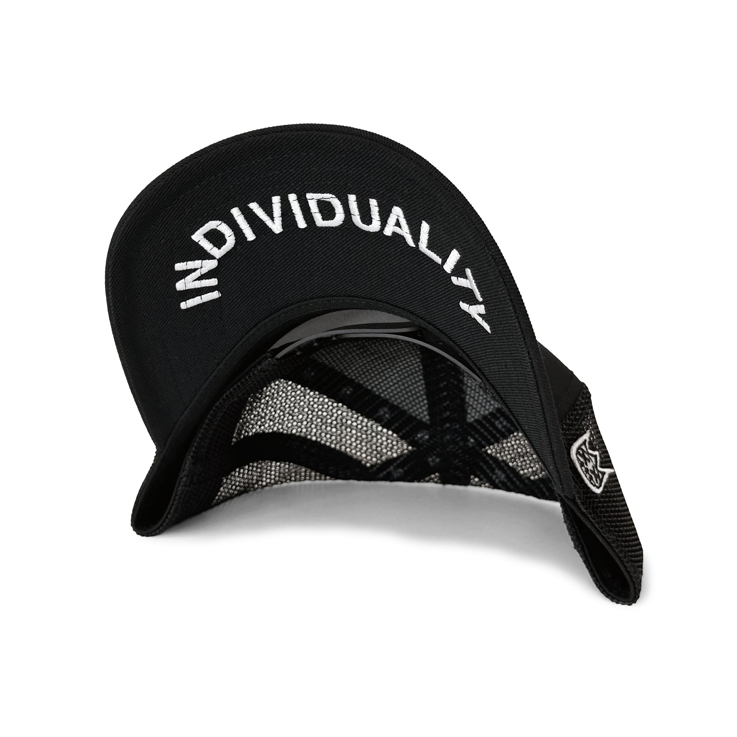 Cult's Crystal Logo Mesh Back Trucker Hat in Black