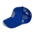 Cult's Crystal Logo Mesh Back Trucker Hat in Blue