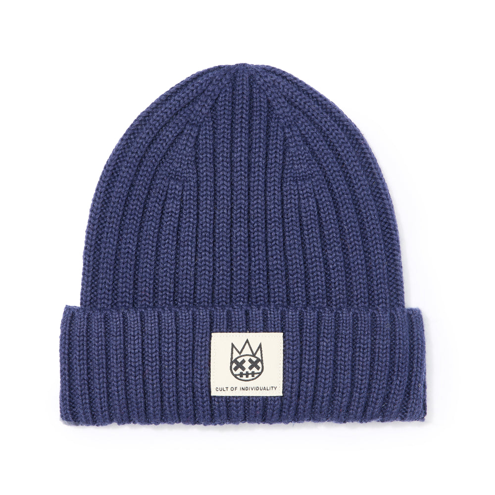 Cult's Knit Hat in Midnight Blue