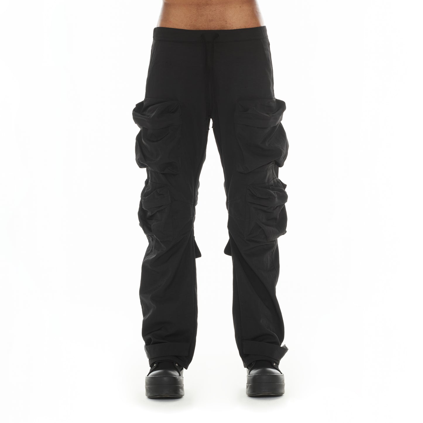 Cult's Baggy Cargo 610 Jeans in Black Nylon