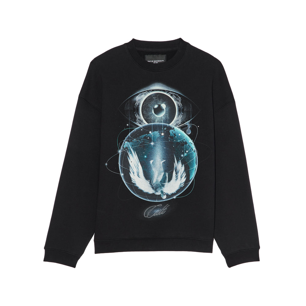 Cult's Novelty Fleece Crew Sweatshirt in Teardrop
