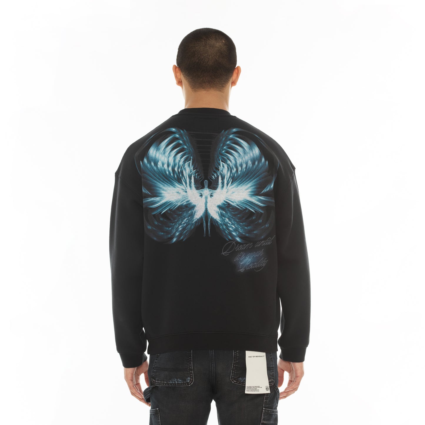 Cult's Novelty Fleece Crew Sweatshirt in Teardrop