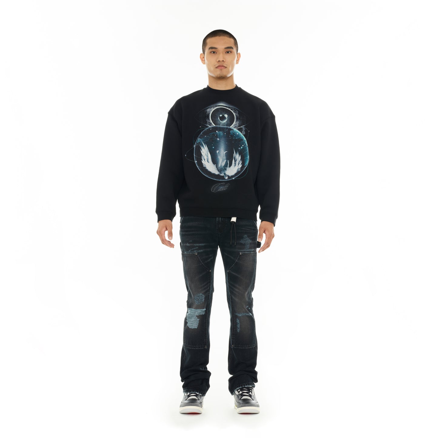 Cult's Novelty Fleece Crew Sweatshirt in Teardrop