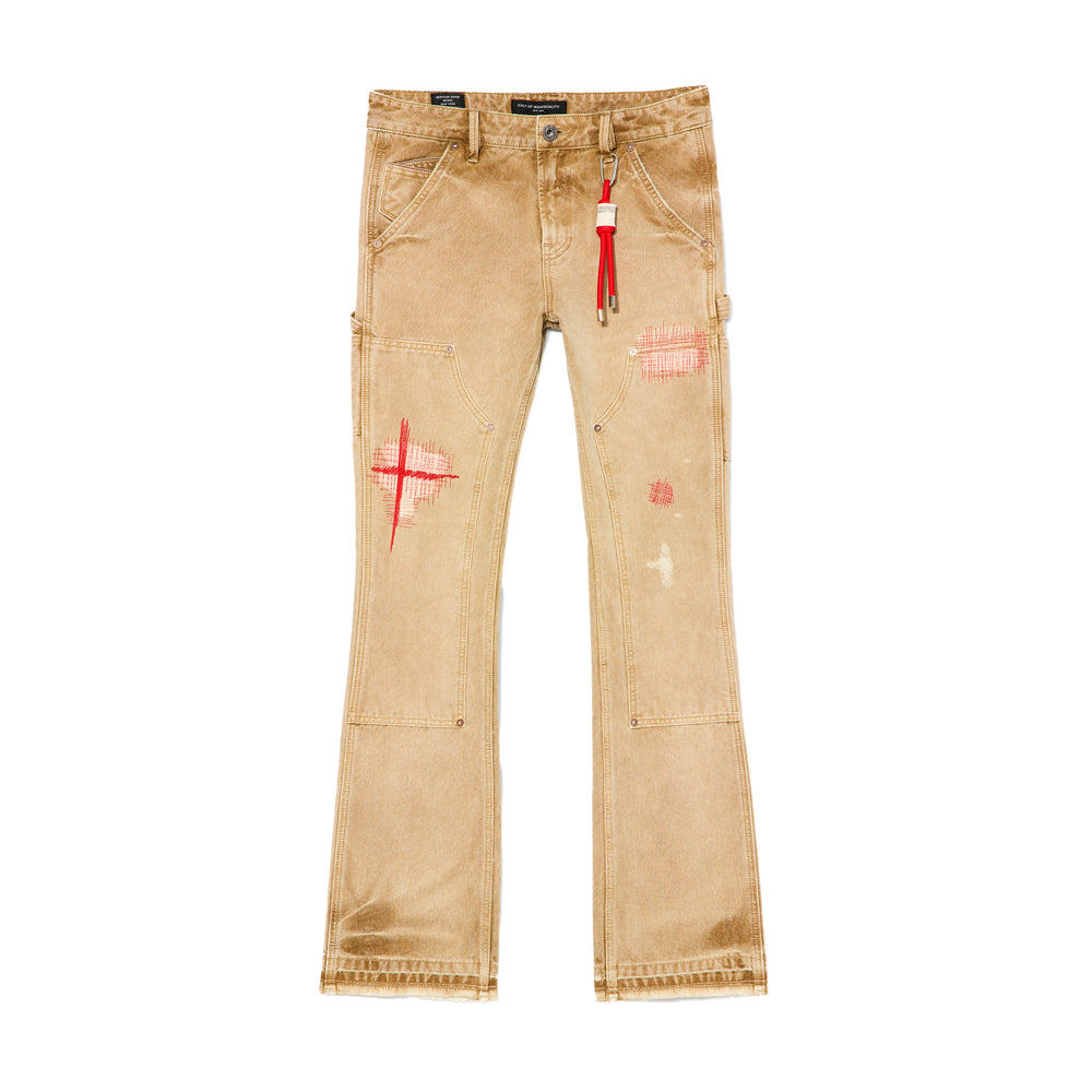 Cult's Lenny Bootcut 603 Jeans in Khaki Canvas