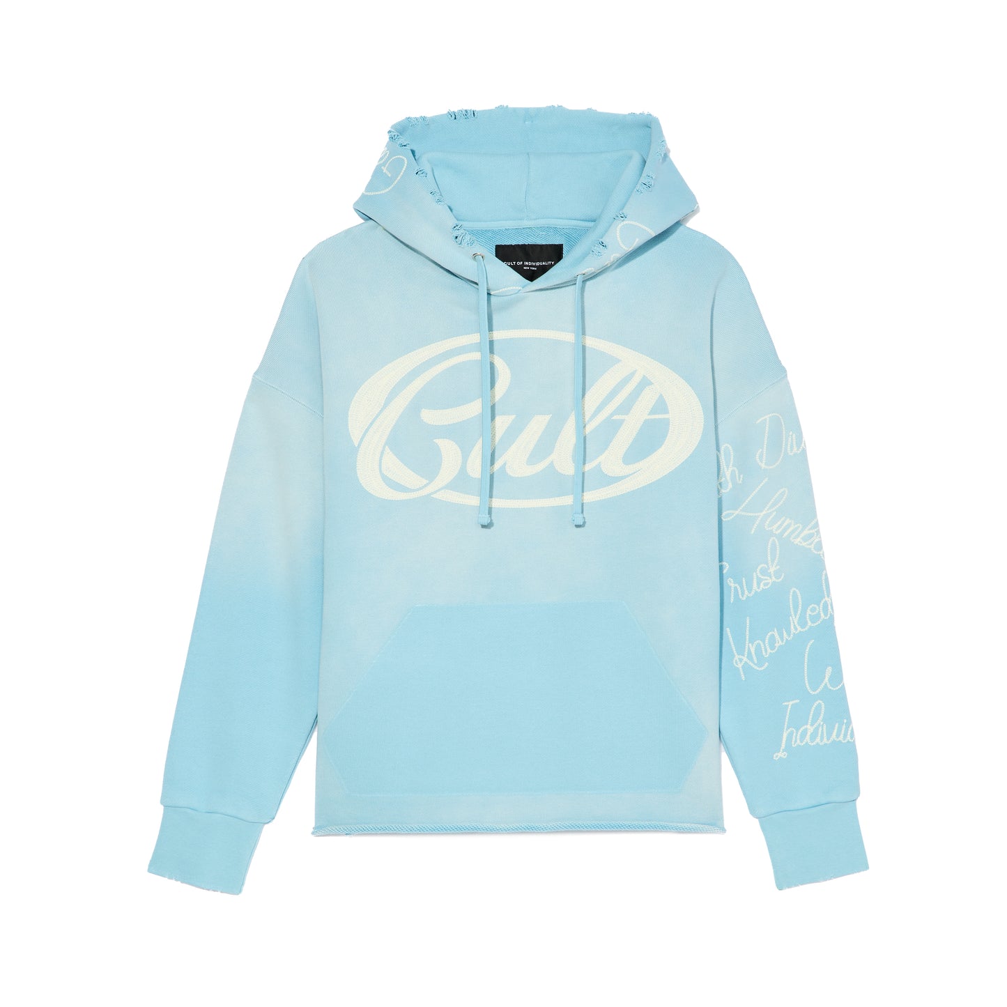 Cult's Pullover Novelty Hoody "Community" in Blue Glow