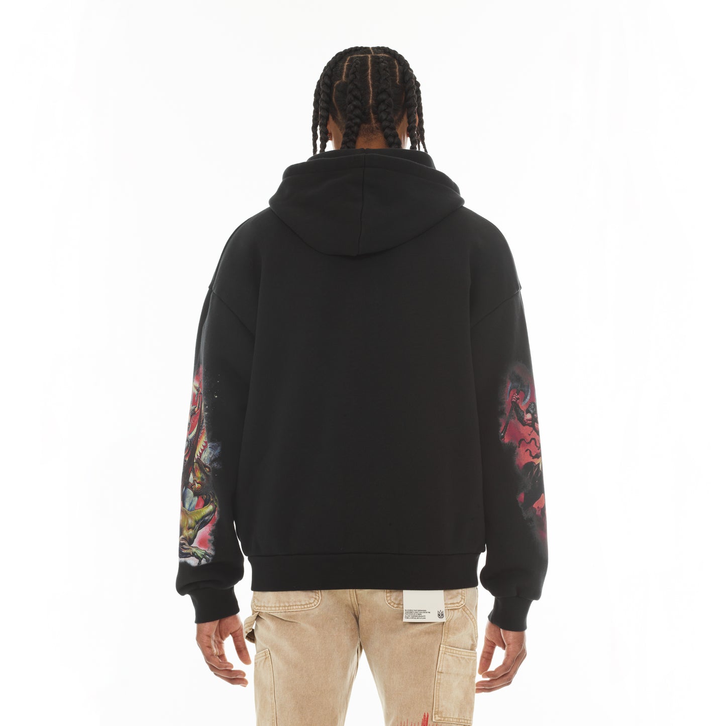 Cult's Zip Novelty Hoody "Horseman" in Black