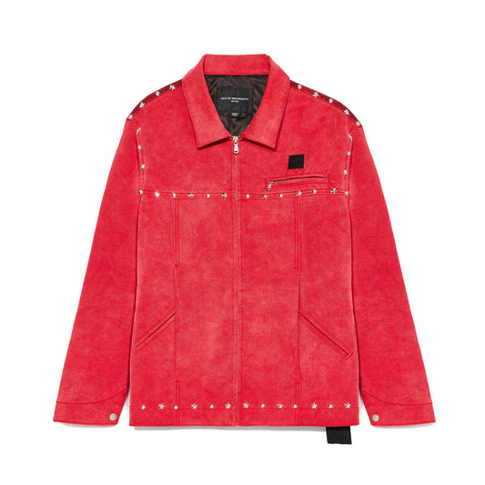 Cult's Canvas Workwear Jacket in Vintage Red Canvas