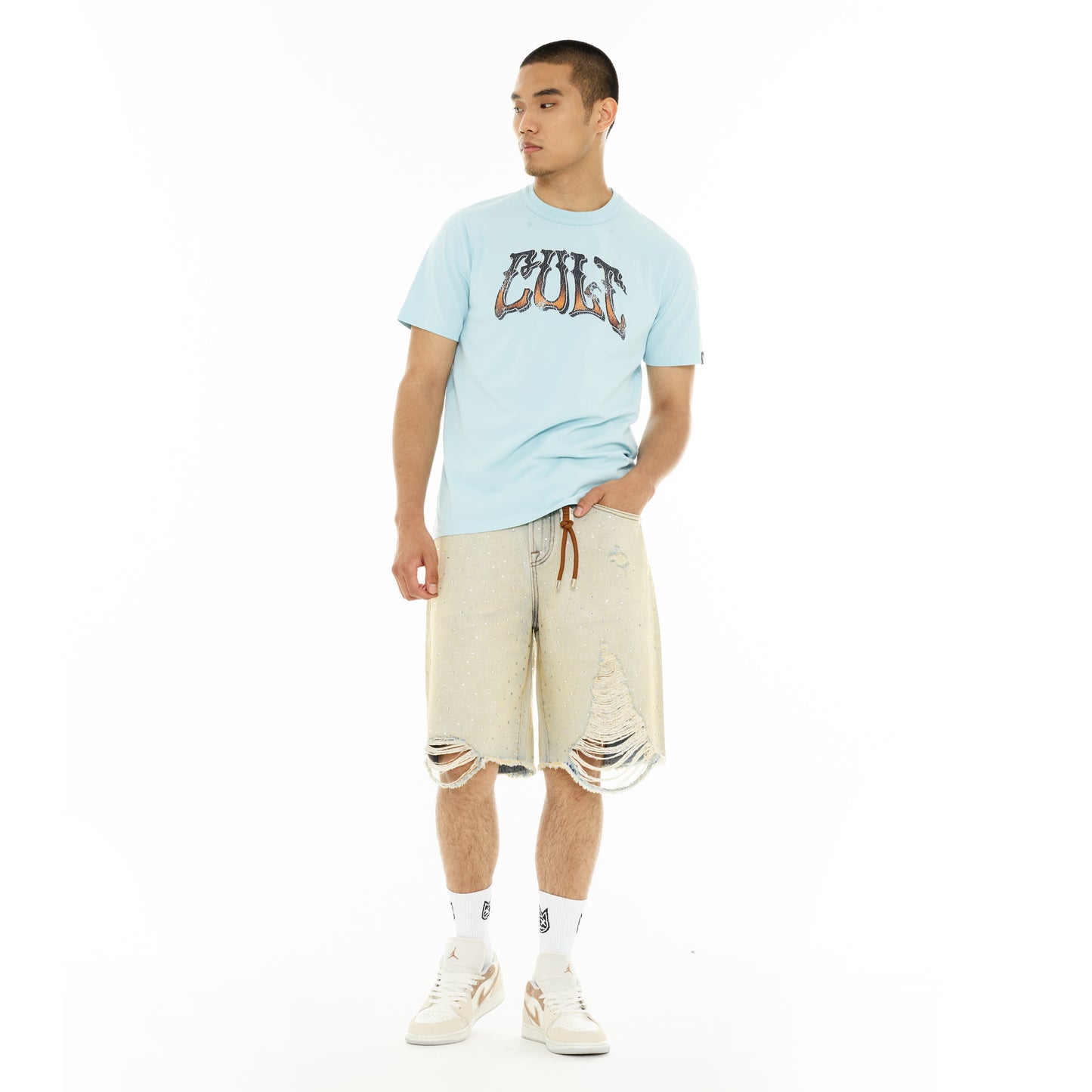 Cult's Grunge Shorts in Antique
