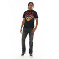 Cult's Heavyweight Short Sleeve Crew Neck Tee "Billiards" in Black