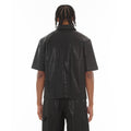 Cult's Oversized Leather Shirt in Black
