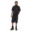 Cult's Y2K Oversized Leather Shorts in Black