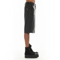 Cult's Y2K Oversized Leather Shorts in Black