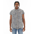 Cult's Sleeveless Woven Shirt in Sky Blue