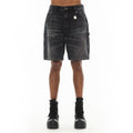 Cult's Grunge Carpenter Shorts in Black Canvas