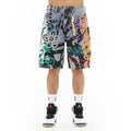 Cult's Grunge Shorts in Graffiti