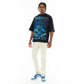 Cult's Oversized Short Sleeve Crew Neck Tee "Sea Of Sorrow" in Black