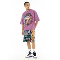 Cult's Oversized Short Sleeve Crew Neck Tee "Til Death Do We Part" in Dusty Lavender