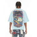 Cult's Oversized S/S Crew Neck Tee Summer Of Something Special 2026 in Blue Glow