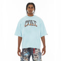 Cult's Oversized S/S Crew Neck Tee Summer Of Something Special 2026 in Blue Glow
