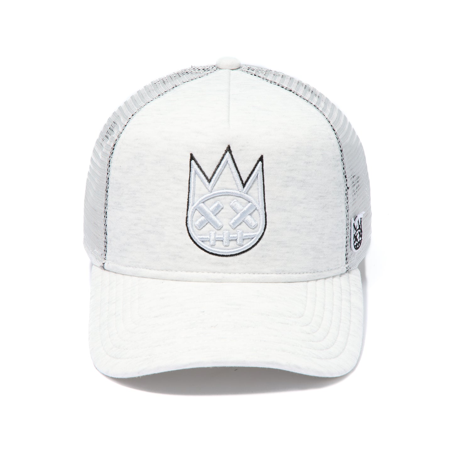 Cult's Logo Mesh Back Trucker Hat In Heather Grey