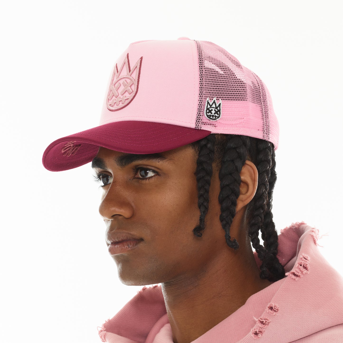 Cult's Logo Mesh Back Trucker Hat In Potpourri