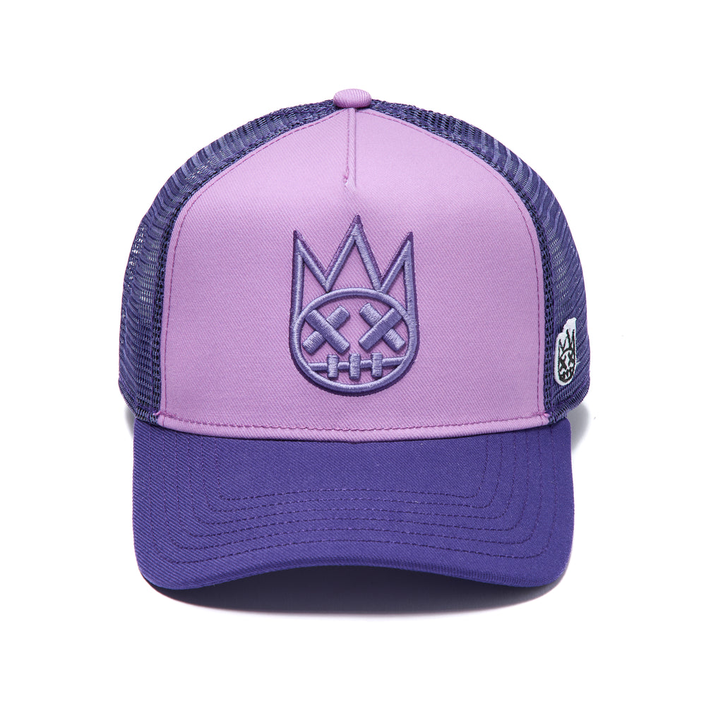 Cult's Logo Mesh Back Trucker Hat In Dusty Lavender