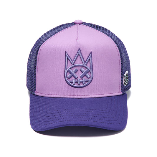Cult's Logo Mesh Back Trucker Hat In Dusty Lavender