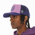 Cult's Logo Mesh Back Trucker Hat In Dusty Lavender