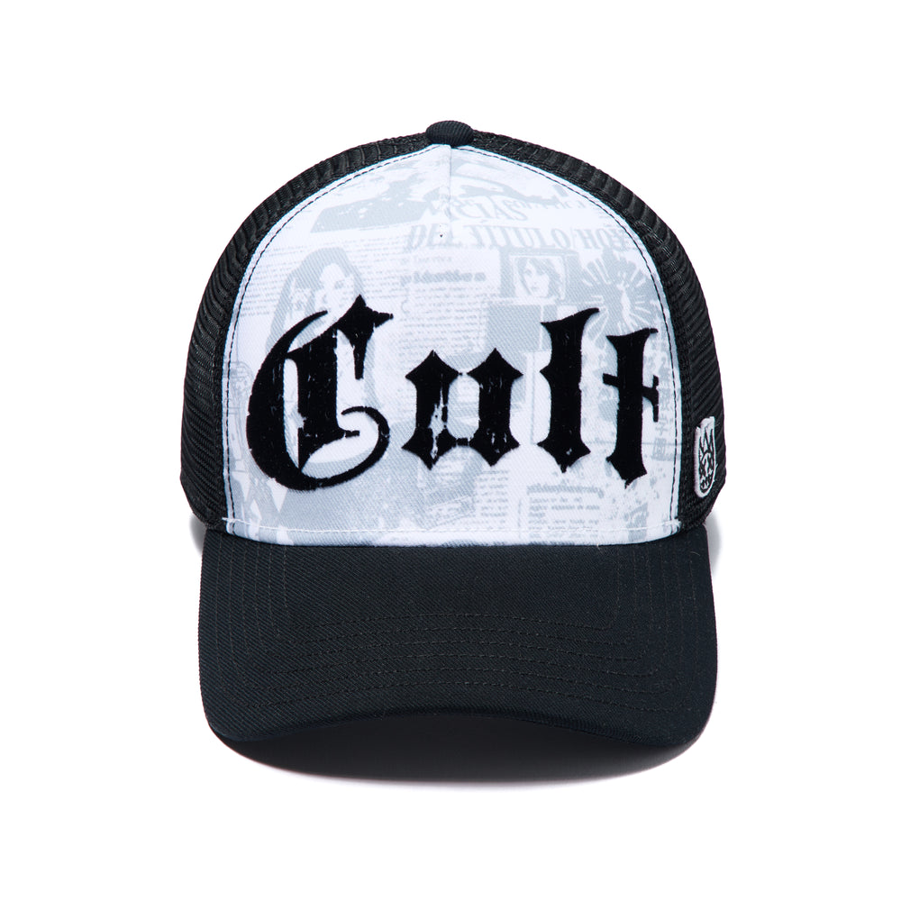 Cult's Mesh Back Trucker Hat "Propaganda" In White