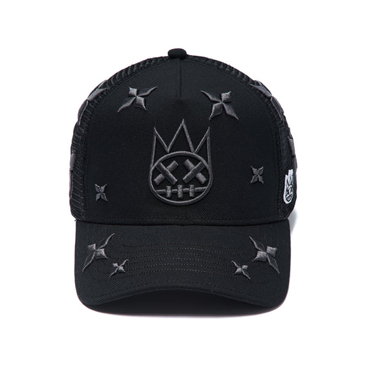 Cult's Mesh Back Trucker Hat "XX" In Black