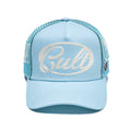 Cult's Mesh Back Trucker Hat "Community" In Blue Glow