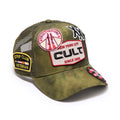 Cult's Mesh Back Trucker Hat "Camo Patch" In Camo
