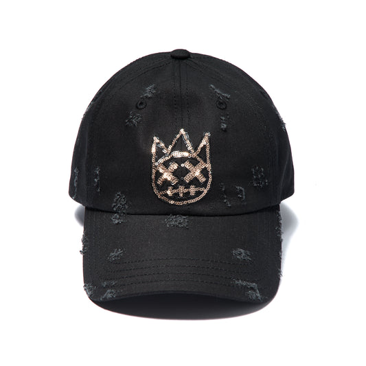 Cult's Dad Hat Sequin Logo In Black