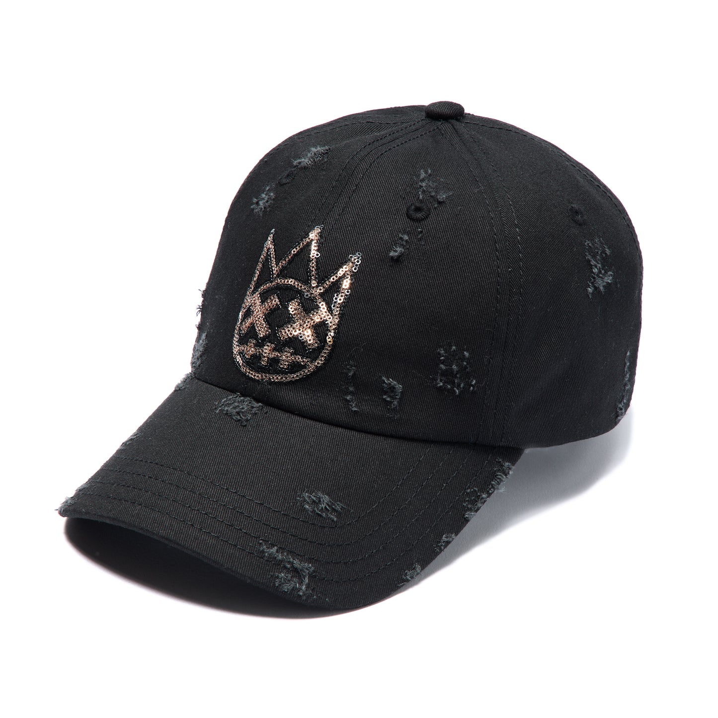Cult's Dad Hat Sequin Logo In Black