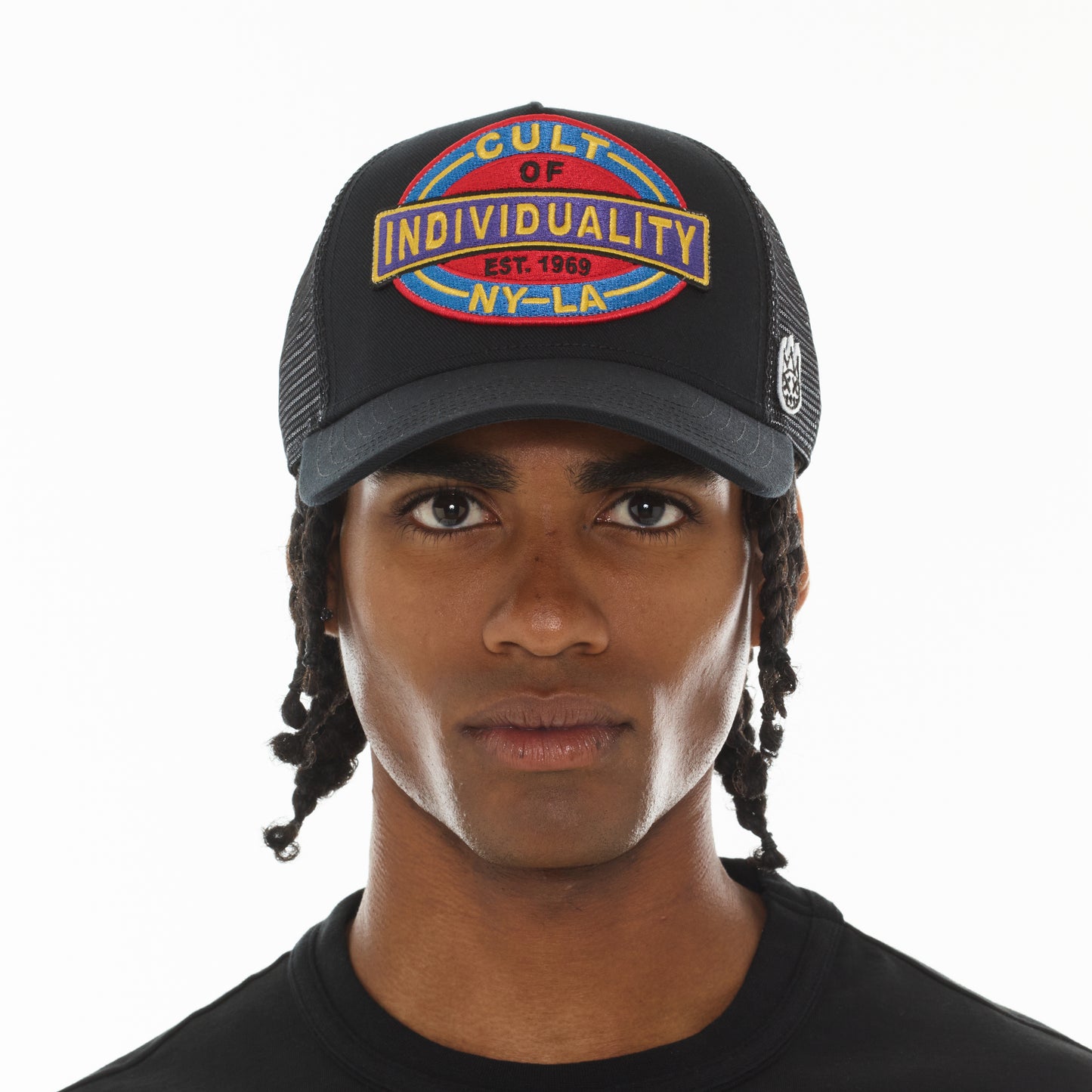 Cult's Oversized Patch Hat In Black