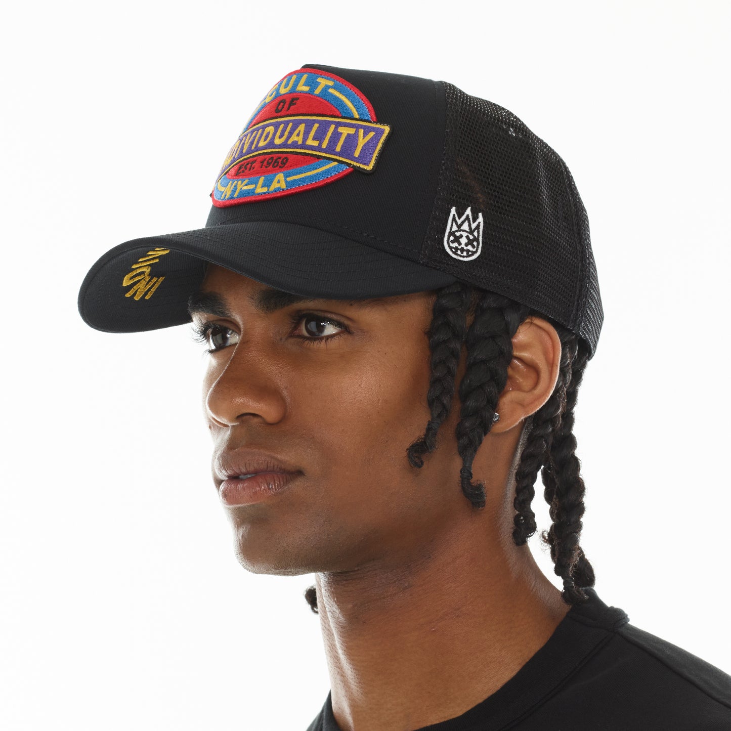 Cult's Oversized Patch Hat In Black