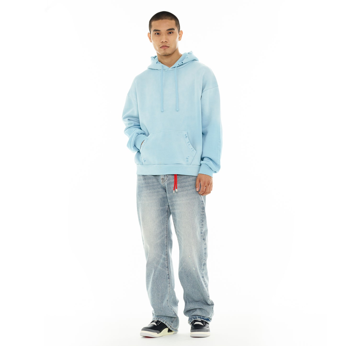 Cult's Pullover Sweatshirt "Core" 620 Grams In Blue Glow