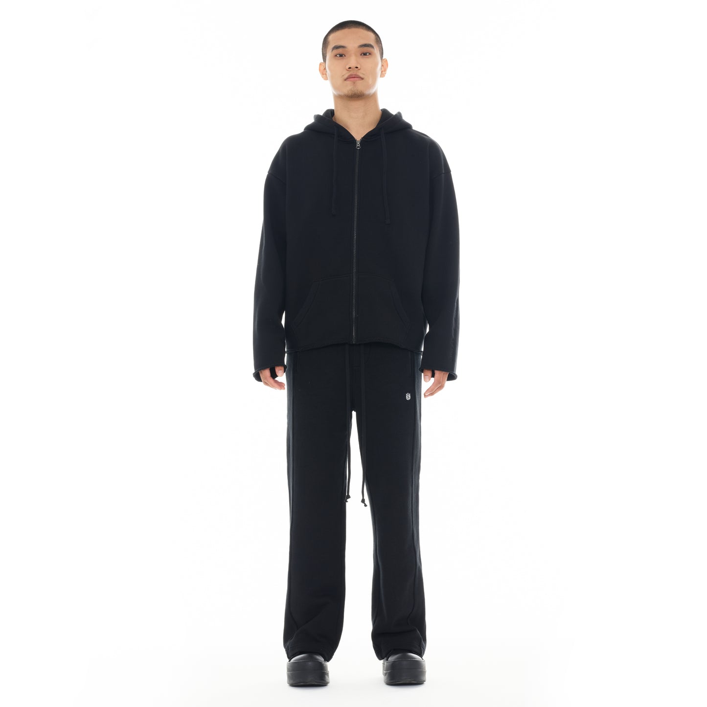 Cult's Zip Hooded Sweatshirt "Core" 620 Grams In Black