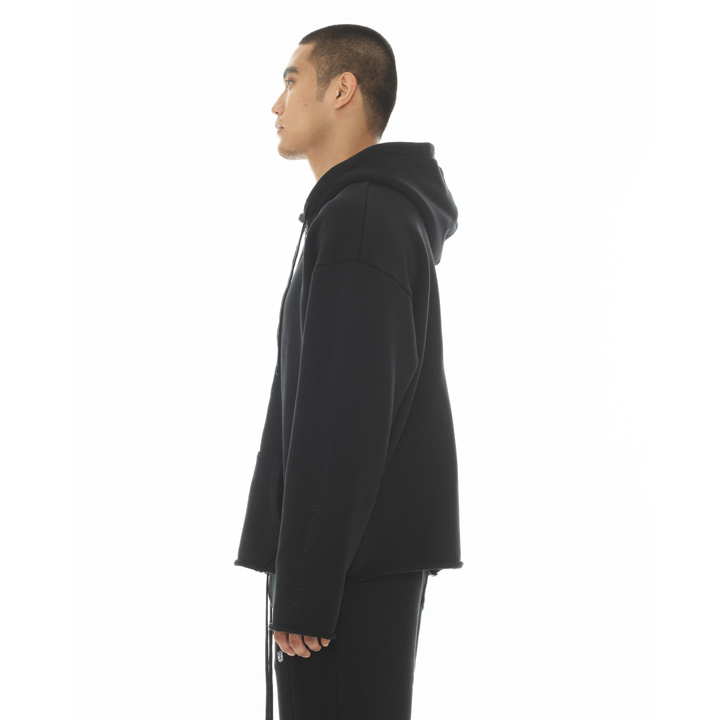 Cult's Zip Hooded Sweatshirt "Core" 620 Grams In Black
